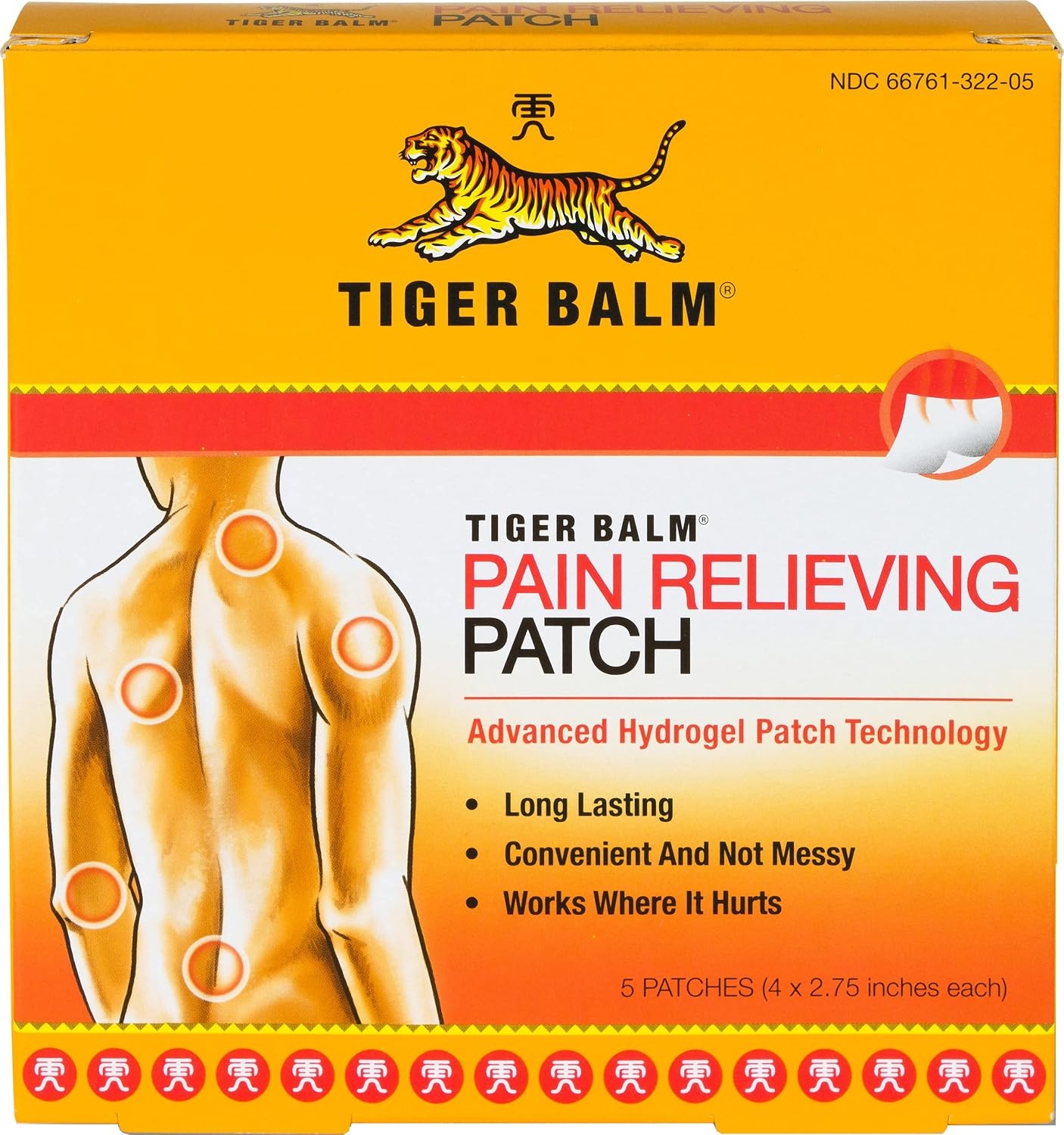 image:imageTiger Balm Pain Relieving Patch 5 Count