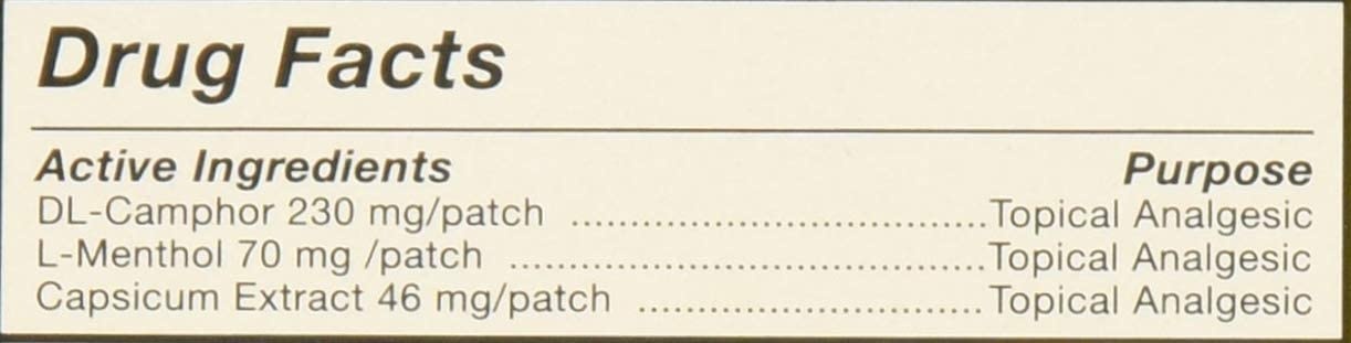 image:imageTiger Balm Pain Relieving Patch Large 4 Each 4 Count Pack of 34 Count Pack of 2