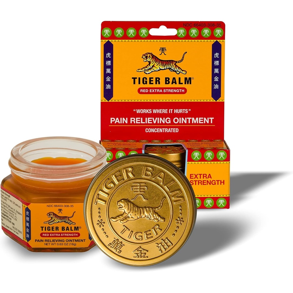 image:imageTiger Balm Pain Relieving Ointment Extra Strength 063 Ounce Cinnamon Yellow Pack of 1