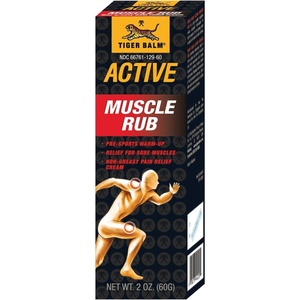 Tiger Balm Active Muscle Rub, 2 oz. ? Muscle Rub for Relief ? Tiger Balm ? Analgesic Cream ? Arthritis Rub ? Non-Greasy Muscle Rub Cream ? Pre-Workout Warm Up ? 2 Pack