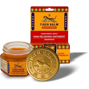 Tiger Balm Pain Relieving Ointment, Extra Strength, 0.63 Ounce, Cinnamon Yellow (Pack of 1)