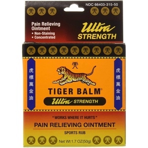 Tiger Balm Pain Relieving Ointment Ultra Strength Non-Staining – 1.7 Oz