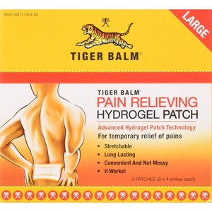 Tiger Balm Pain Relieving Patch Large 4 Each 4 Count (Pack of 3)(4 Count (Pack of 3))